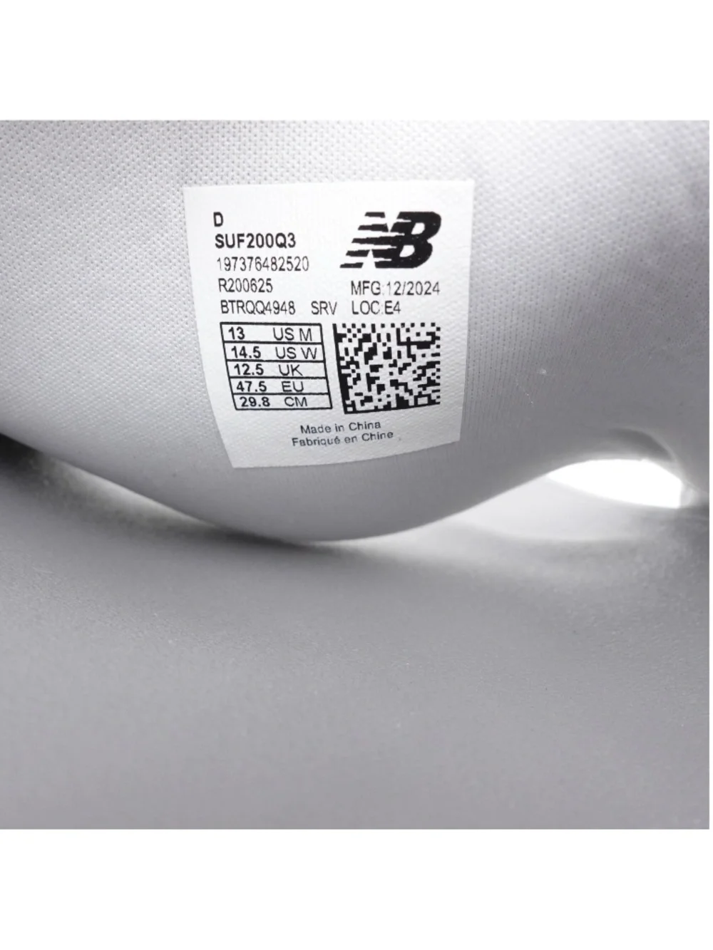 NEW Men's New Balance 200 Slide Sandals SUF200Q3 Slate Grey/Grey Matter